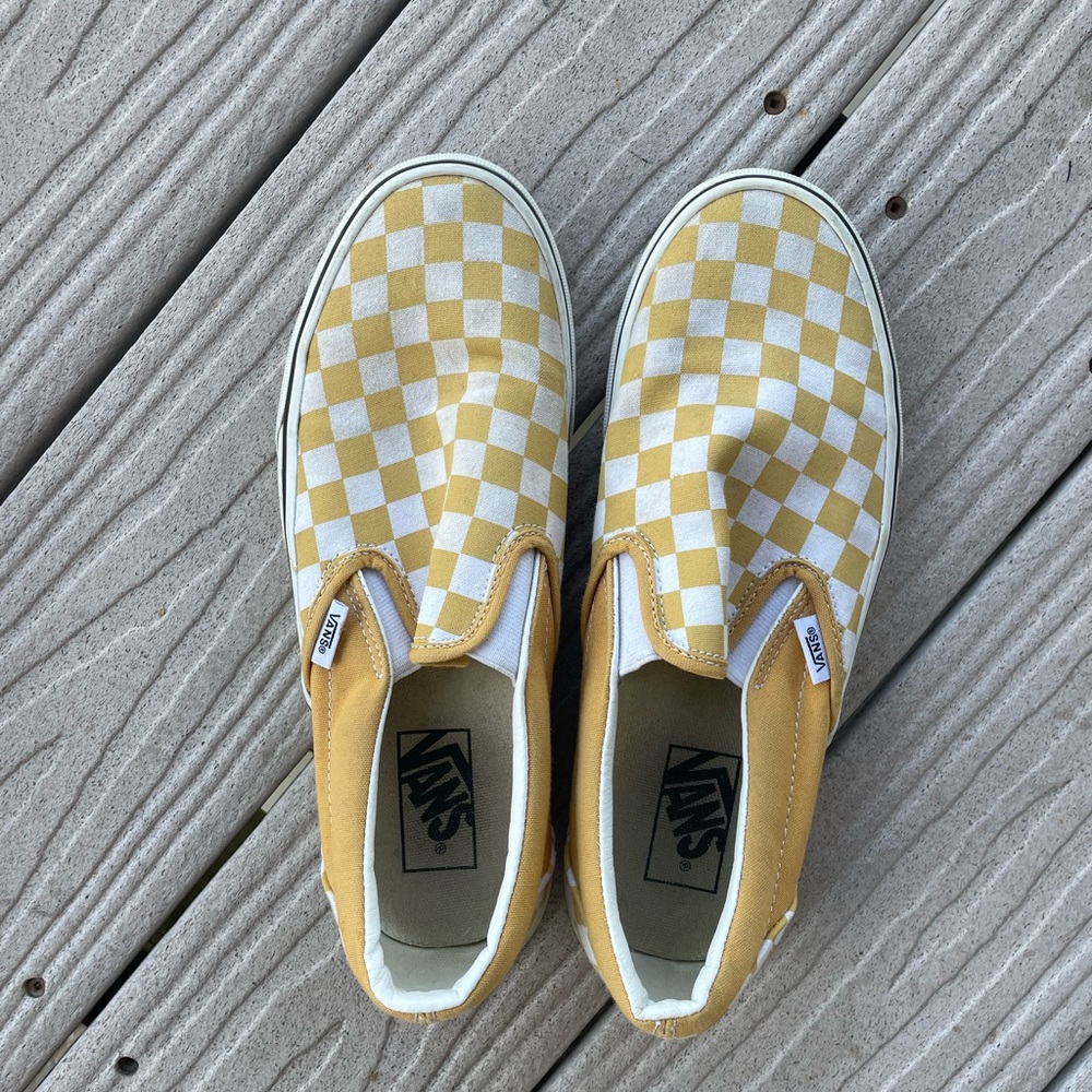 COPY - Yellow checkered Vans - Picture 2 of 2